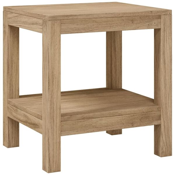vidaXL Badezimmer-Beistelltisch 45x35x45 cm Massivholz Teak