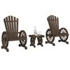 vidaXL 3-tlg. Garten-Lounge-Set Massivholz Tanne