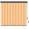vidaXL Au&szlig;enrollo 160x250 cm Wei&szlig; und Orange