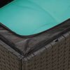 vidaXL 10-tlg. Garten-Sofagarnitur mit Kissen Schwarz Poly Rattan