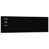 vidaXL Magnettafel Wandmontage Schwarz 100x30 cm Hartglas