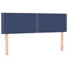 vidaXL Boxspringbett mit Matratze Blau 140x200 cm Stoff