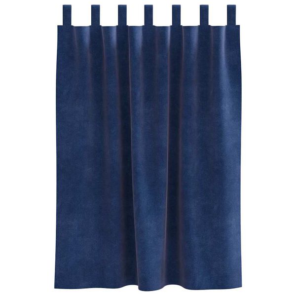 vidaXL Verdunkelungsvorh&auml;nge 2 pcs Dunkelblau 140 x 140 cm Samt