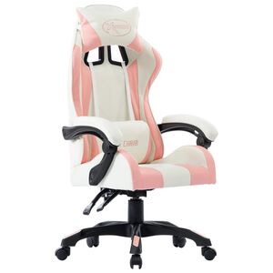 vidaXL Gaming-Stuhl Rosa Kunstleder