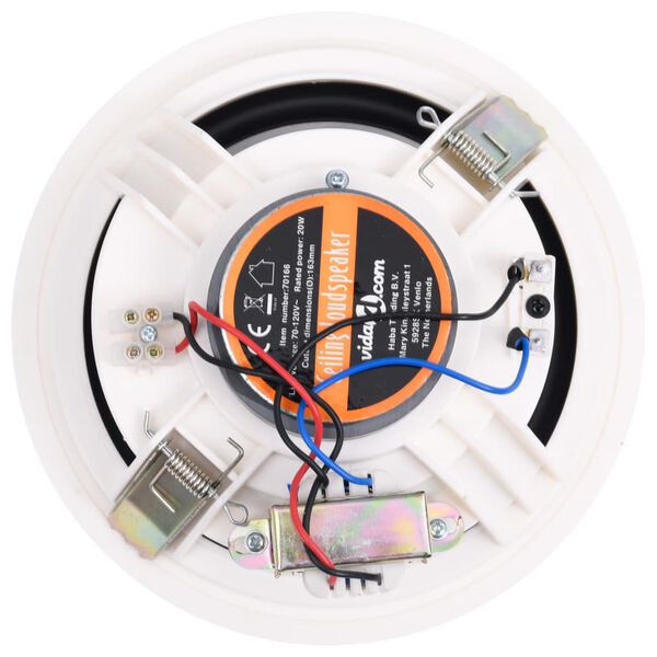 vidaXL Einbaulautsprecher für Decke und Wand mit Hochtöner 2 Stk. 360W