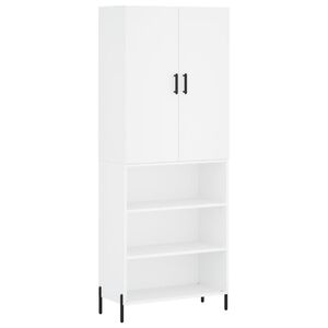 vidaXL Highboard Wei&szlig; 69,5x34x180 cm Holzwerkstoff