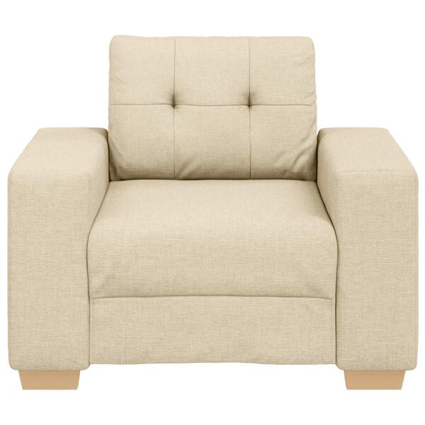 vidaXL Sofa-Sessel Creme 100x78x80 cm Stoff