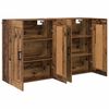 vidaXL Wandmontierter Schrank 2 pcs Altholz 69,5 x 34 x 90 cm