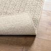 vidaXL Teppich ZIZUR Creme 80x200 cm Jute-Optik Indoor und Outdoor