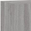 vidaXL TV-Wandschrank mit LED-Leuchten Grau Sonoma 60x35x31 cm
