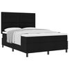 vidaXL Boxspringbett mit Matratze Schwarz 140 x 200 cm Stoff