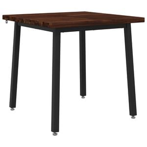 vidaXL 60 x 55 x 75 cm Massivholz Akazie Dunkelbraun und Schwarz