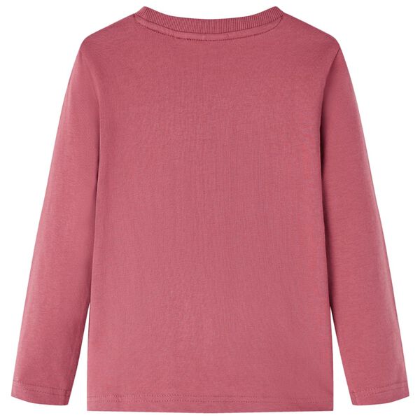 Kinder-Langarmshirt Dunkelrot 104