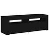 vidaXL TV-Schrank mit LED-Leuchten Schwarz 120x35x40 cm