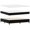vidaXL Boxspringbett mit Matratze Schwarz 200 x 200 cm Samt