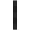 vidaXL B&uuml;cherregal 5 B&ouml;den Schwarz 45x23,5x162,5 cm Holzwerkstoff