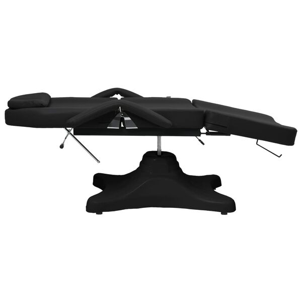 vidaXL Massagetisch Schwarz 180x62x(86,5-118) cm