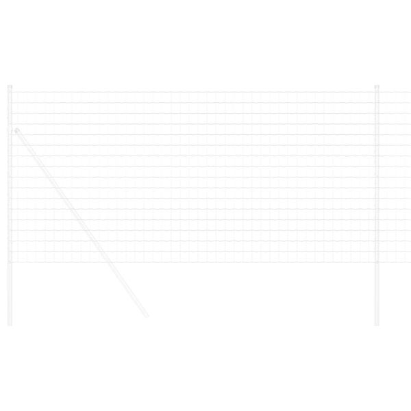 vidaXL Eurozaun Silber 1,4 x 10 m Feuerverzinktes Eisen