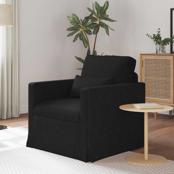 vidaXL Sofa Schwarz Gesamtabmessungen: 78 x 78 x 80 cm (B x T x H)