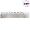 vidaXL Rasenkanten 30 pcs Silber 103 x 0,05 x 22 cm Edelstahl