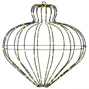 vidaXL Weihnachts-Finial-Licht 192 LEDs Warmes Wei&szlig;