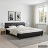vidaXL Bettgestell Schwarz Kunstleder 160 &times; 200 cm
