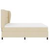 vidaXL Boxspringbett mit Matratze Creme 180 x 200 cm Stoff
