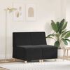 vidaXL Modulares Armfreies Sofa 2 pcs Schwarz 55 x 74 x 82 cm Samt