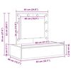 vidaXL Schminktisch mit Schubladen Braun 83 x 40 x 70 cm Holzwerkstoff