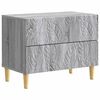 vidaXL Nachttisch Grau Sonoma 62 x 34,5 x 48 cm Holzwerkstoff