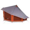 vidaXL Familien-Tipi-Zelt mit Dach Grau und Orange 508 x 470 x 300 cm