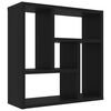 vidaXL Wandregal Schwarz 45x16x45 cm Holzwerkstoff