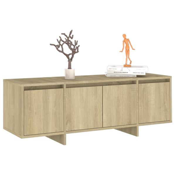 vidaXL TV-Schrank Sonoma-Eiche 120x30x40,5 cm Holzwerkstoff
