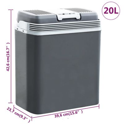 Kleine 20 Liter thermoelektrische Kühlbox auch zum erwärmen 12/230 Volt -  mit klappbarem Ständer