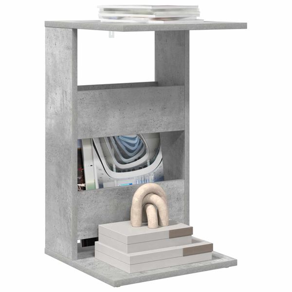 vidaXL Beistelltisch Beton Grau 40 x 35 x 60,5 cm Holzwerkstoff