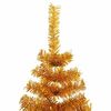 vidaXL Weihnachtsbaum mit 300 LEDs mit St&auml;nder Gold 240 cm PET