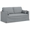 vidaXL Sofa 2 pcs Hellgrau 158 x 78 x 80 cm Stoff