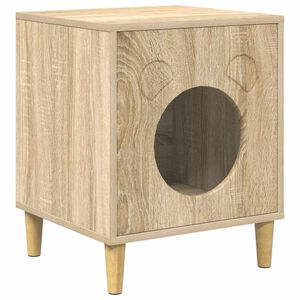 vidaXL Katzenhaus Sonoma 42,5 x 40 x 53 cm Holzwerkstoff
