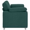 vidaXL Sofa Dunkelgr&uuml;n 160 x 80 x 82 cm Stoff