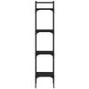 vidaXL Bücherregal 4 Böden Schwarz 35x30x138,5 cm Holzwerkstoff