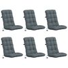 vidaXL 6-teiliges Hochlehner Kissenset VIANEN 6 stk. 100 % Polyester
