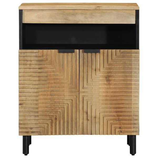 vidaXL Sideboard Braun 60x33x75 cm Massivholz Mango