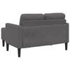 vidaXL 2-Sitzer-Sofa mit Chaiselongue L-Form Grau 125 cm Kunstleder