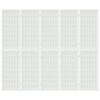 vidaXL 5-tlg. Paravent Japanischer Stil Faltbar 200x170 cm Wei&szlig;