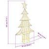 vidaXL Weihnachtsbaum mit 240 LEDs Warmweiß 180 cm Haustier