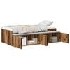 vidaXL Bett mit Stauraum Altholz 75 x 190 cm Holzwerkstoff