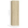 vidaXL 4-tlg. TV-Schrank-Set Sonoma-Eiche Holzwerkstoff