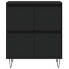vidaXL Sideboard Schwarz 60x35x70 cm Holzwerkstoff