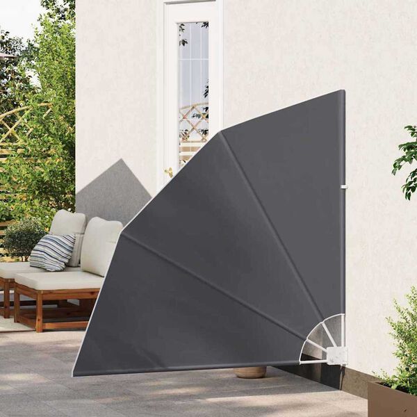 vidaXL Balkon Sichtschutz Schwarz 140 x 140 cm Stoff
