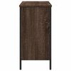vidaXL Waschbeckenunterschrank Braun Eiche 80x30x60 cm Holzwerkstoff
